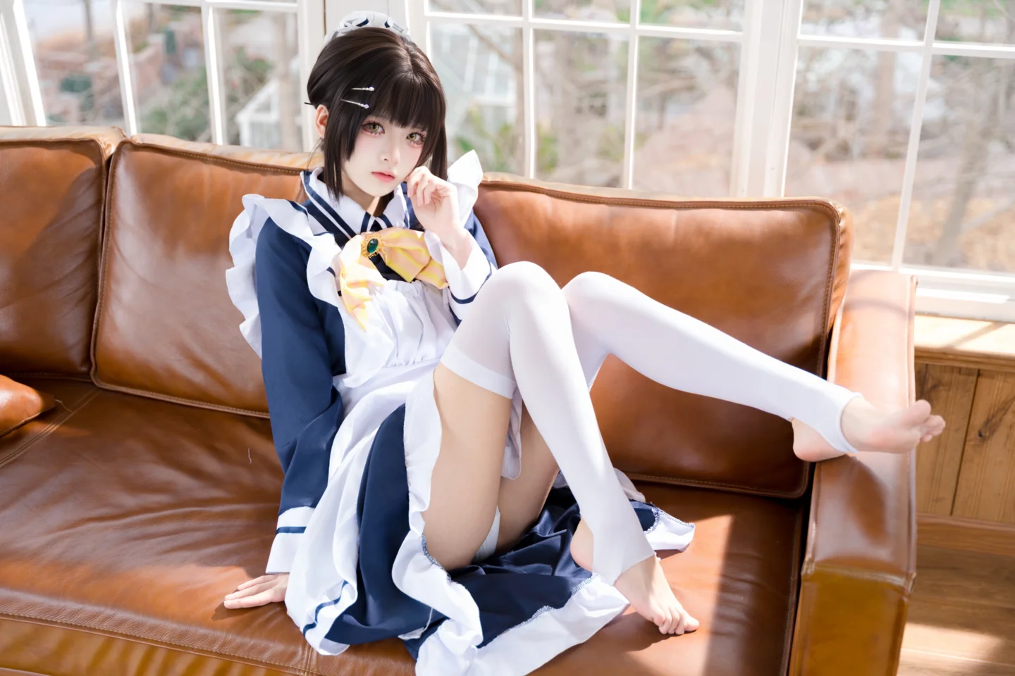 九柒喵 - No.045 枣子姐女仆 [22P-314MB] tg@simisebaisi 【丝足阁】012.webp